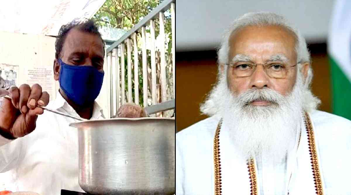 L to R: Anil More, Narendra Modi